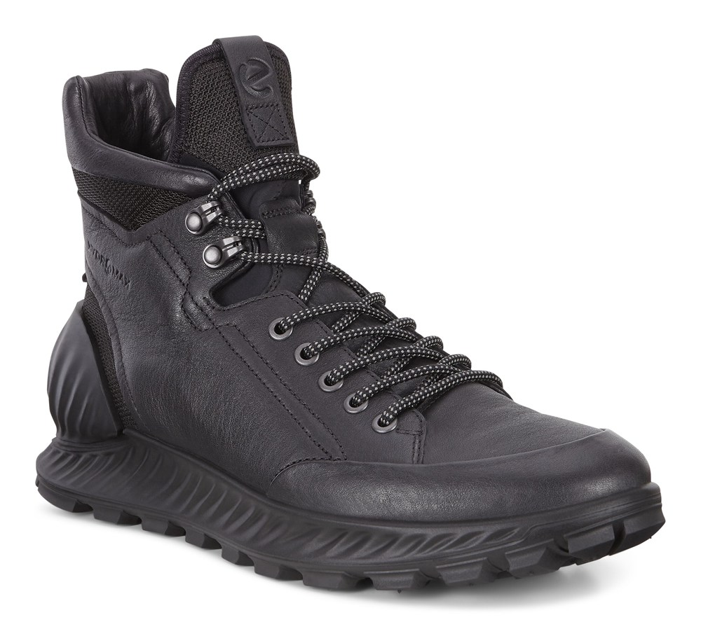 Mens Hiking Shoes - ECCO Exostrike Hydromax - Black - 2674CVGWR